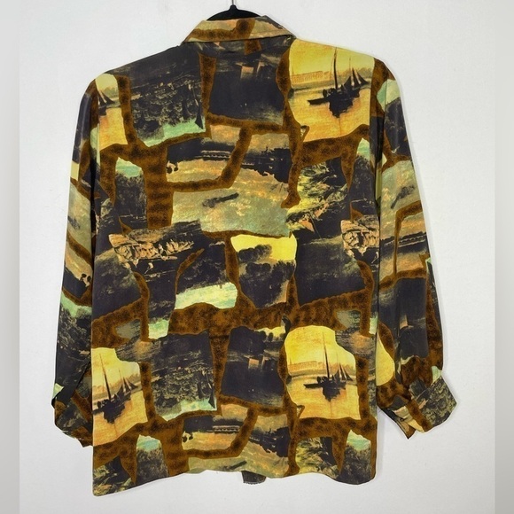 Vintage scenery pictures blouse - Picture 9 of 9